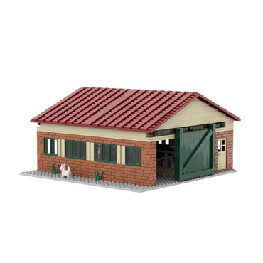 Brixies Plus Cow Barn Brick Model 658pcs 222205