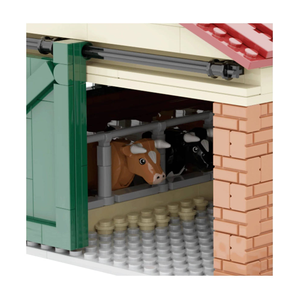 Brixies Plus Cow Barn Brick Model 658pcs 222205