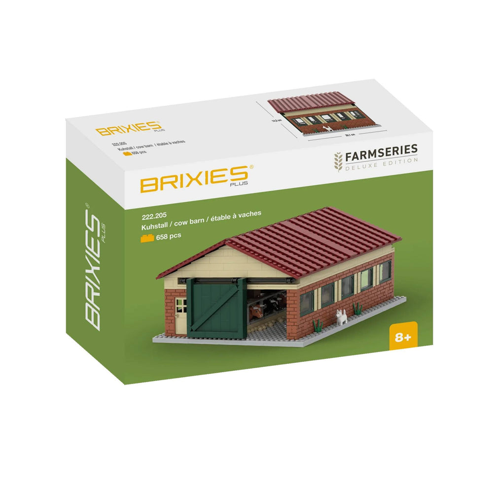 Brixies Plus Cow Barn Brick Model 658pcs 222205