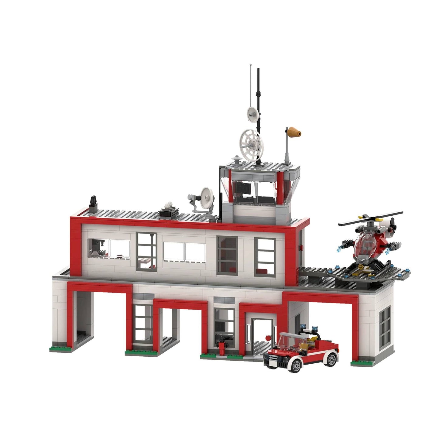 Brixies Plus Fire Station Brick Model 951pcs 222402