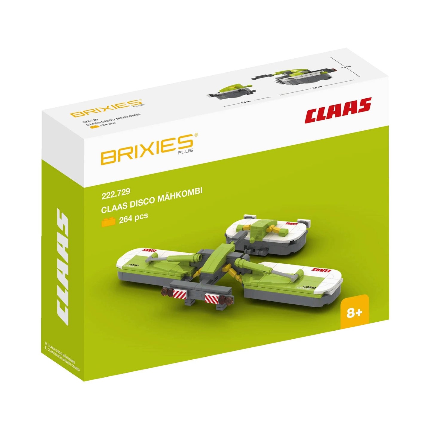 Brixies Plus Claas Disco Mower Combination Brick Model 264pcs 222729
