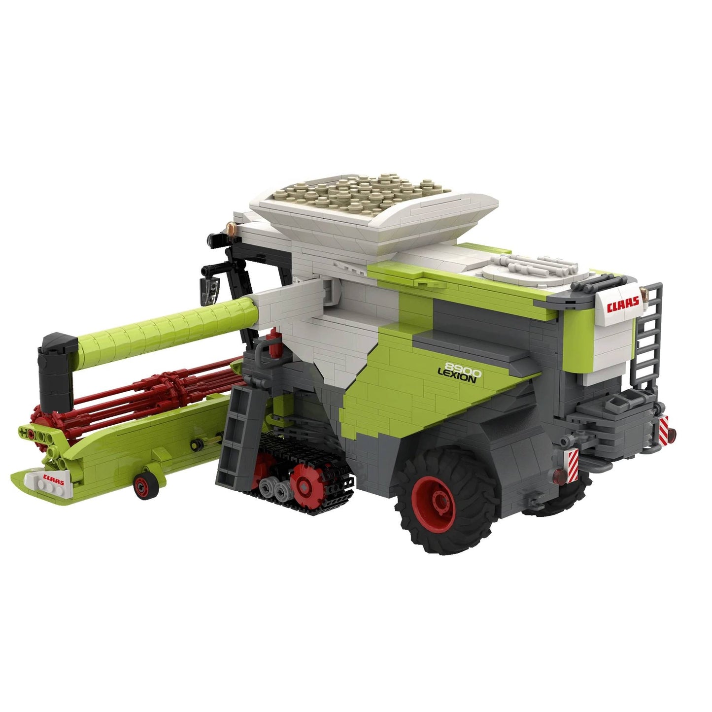 Brixies Plus Claas Lexion 8900 TerraTrac Incl Trailer Brick Model 1498pcs 222734