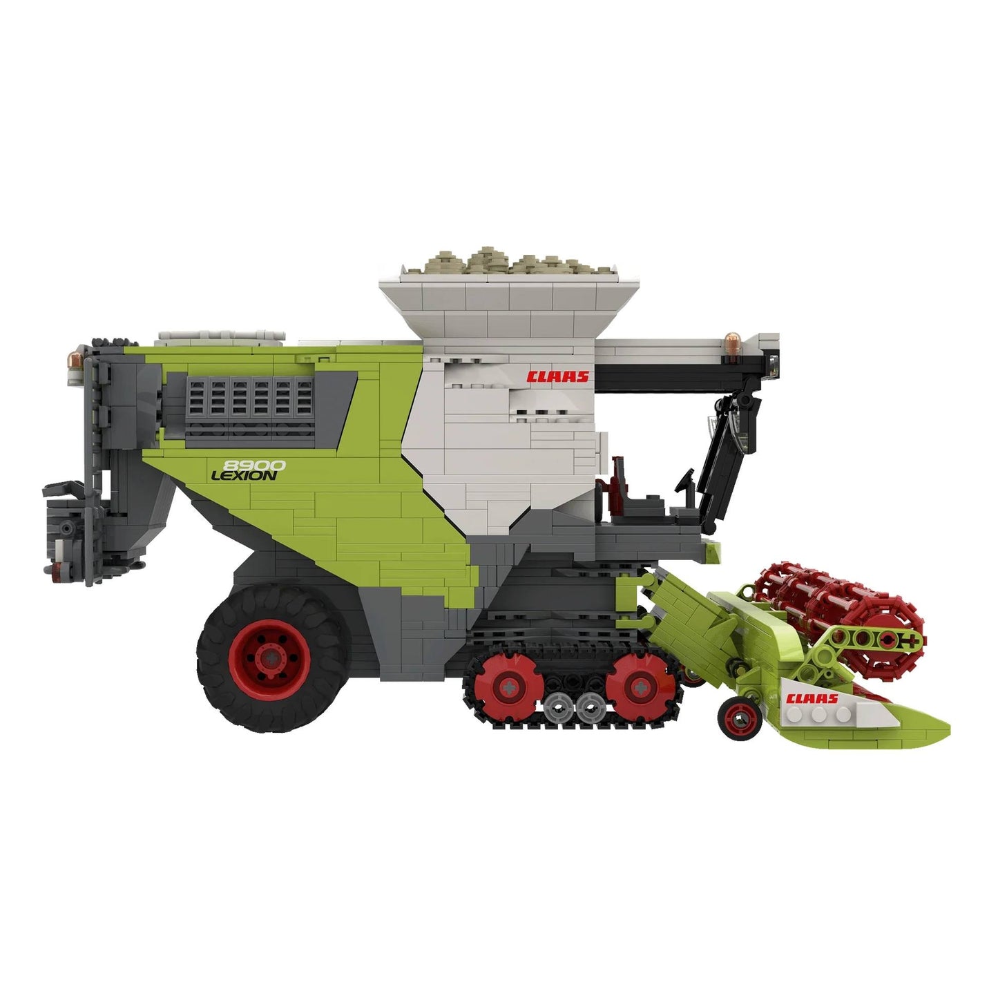 Brixies Plus Claas Lexion 8900 TerraTrac Incl Trailer Brick Model 1498pcs 222734