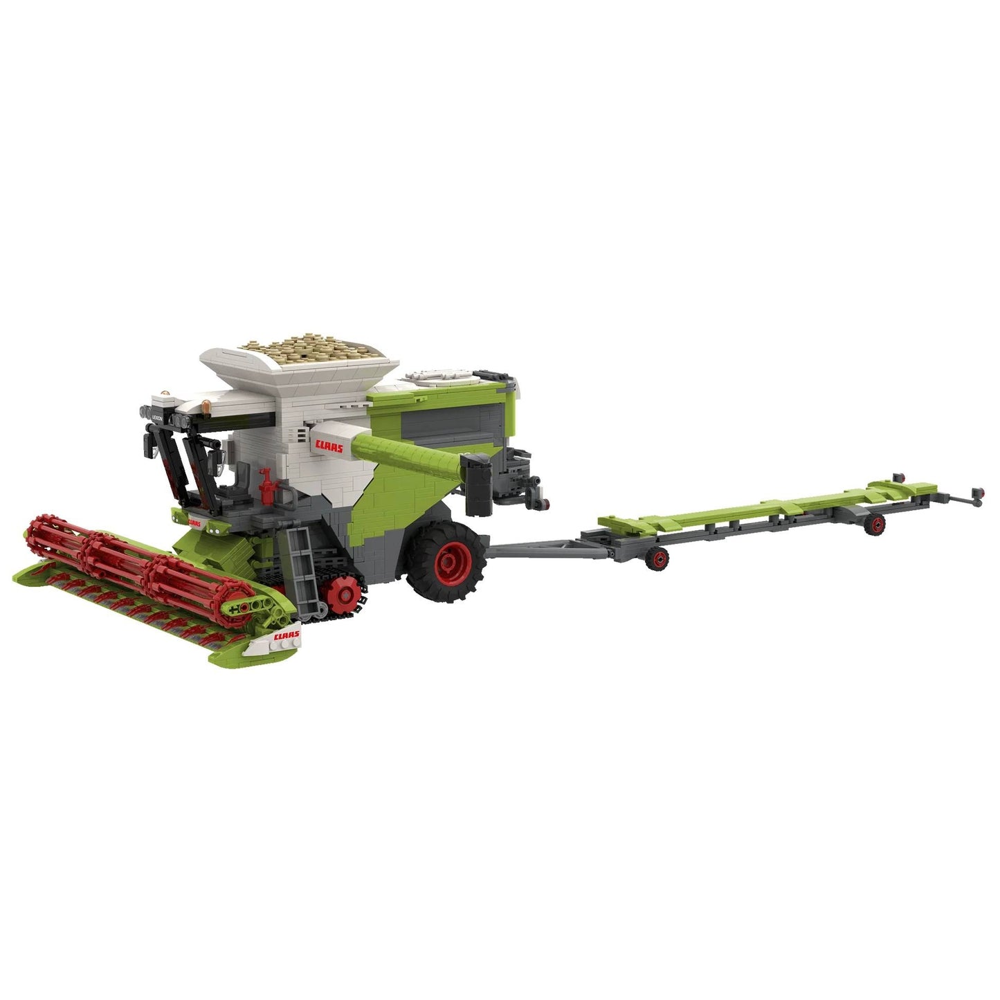 Brixies Plus Claas Lexion 8900 TerraTrac Incl Trailer Brick Model 1498pcs 222734