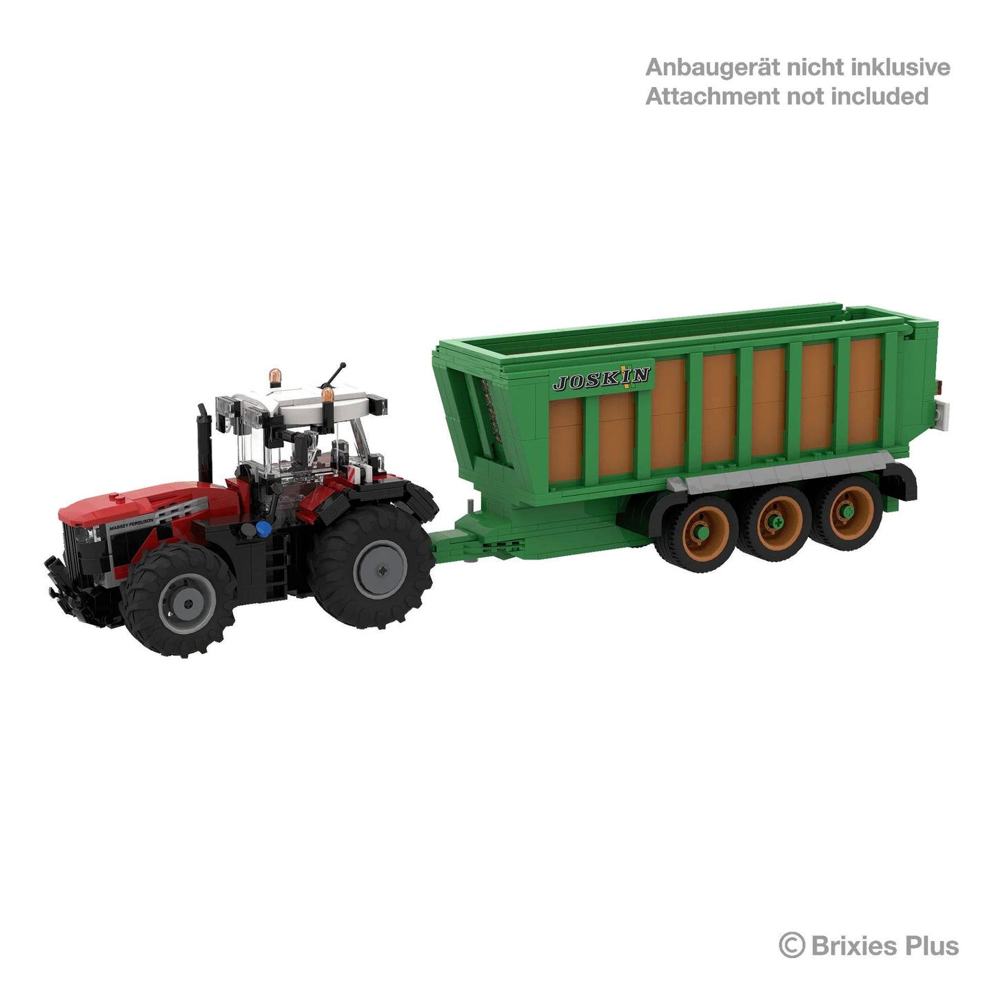 BRIXIES Plus Massey Ferguson 9s with twin wheels 1:32 Brick Model 479pcs 222761