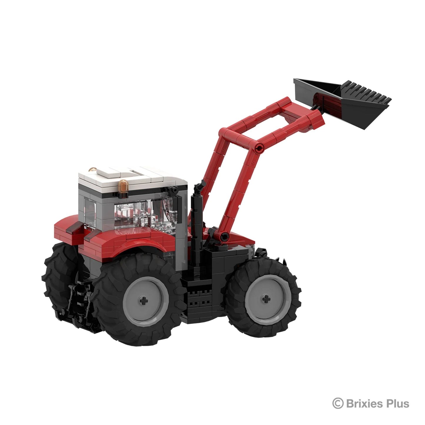 BRIXIES Plus Massey 5S with front loader - 1:32 Brick Model 279pcs 222775