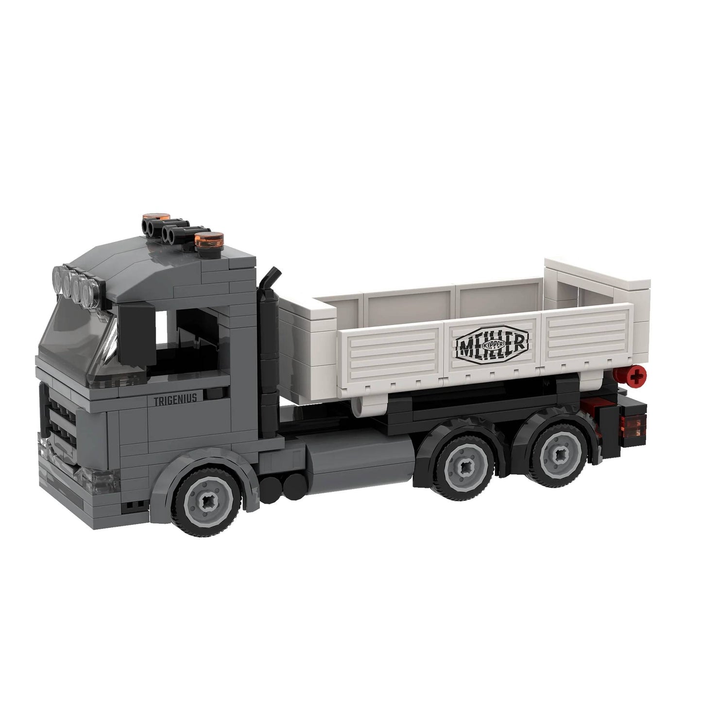 Brixies Plus Meiller Trigenius Three-Way Tipper Brick Model 263pcs 222825