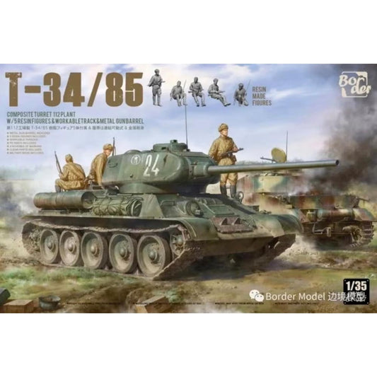 Border Models BT-027 T-34/85 Tank Composite Turret w/5 Figures 1:35 Model Kit