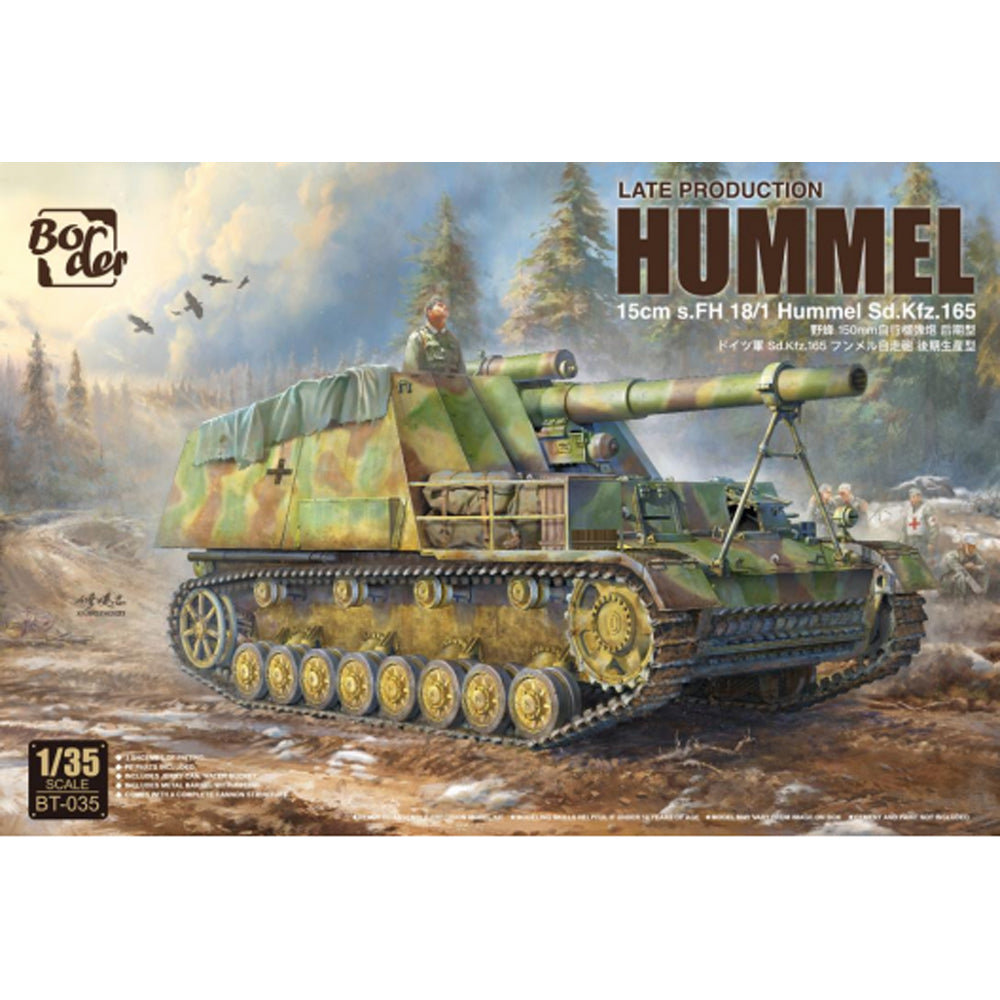 Border Models BT-035 Hummel Sd.Kfz.165 15cm s.FH Late Prod. 1:35 Model Kit