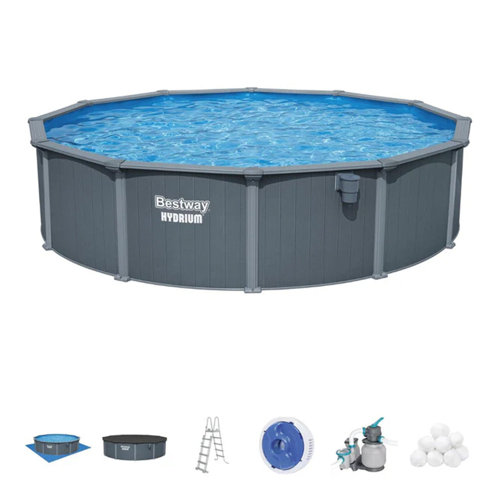 Bestway Hydrium 18ft Round Steel Pool Set