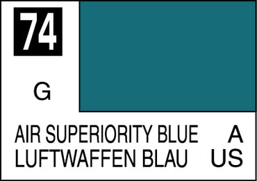 Mr. Hobby Mr. Colour - 074 - Air Superiority Blue 10ml Acrylic Model Paint