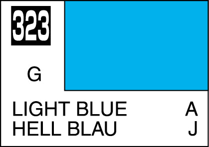 Mr. Hobby Mr. Colour - 323 - Light Blue 10ml Acrylic Model Paint