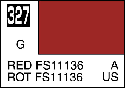 Mr. Hobby Mr. Colour - 327 - Red FS11136 10ml Acrylic Model Paint