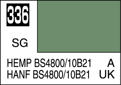 Mr. Hobby Mr. Colour - 336 - Hemp BS4800/10B21 10ml Acrylic Model Paint