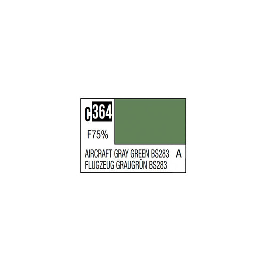 Mr. Hobby Mr. Colour - 364 - Aircraft Gray Green BS283 10ml Acrylic Model Paint