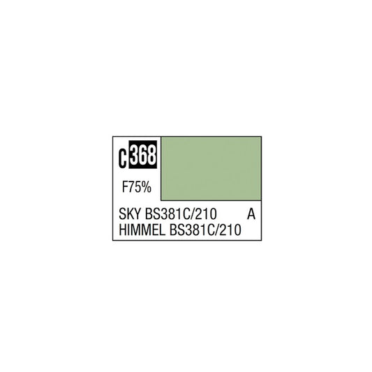 Mr. Hobby Mr. Colour - 368 - Sky BS381C/210 10ml Acrylic Model Paint