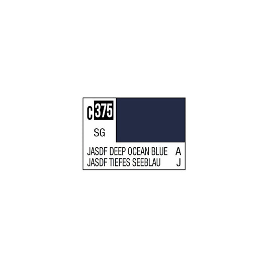 Mr. Hobby Mr. Colour - 375 - JASDF Deep Ocean Blue 10ml Acrylic Model Paint