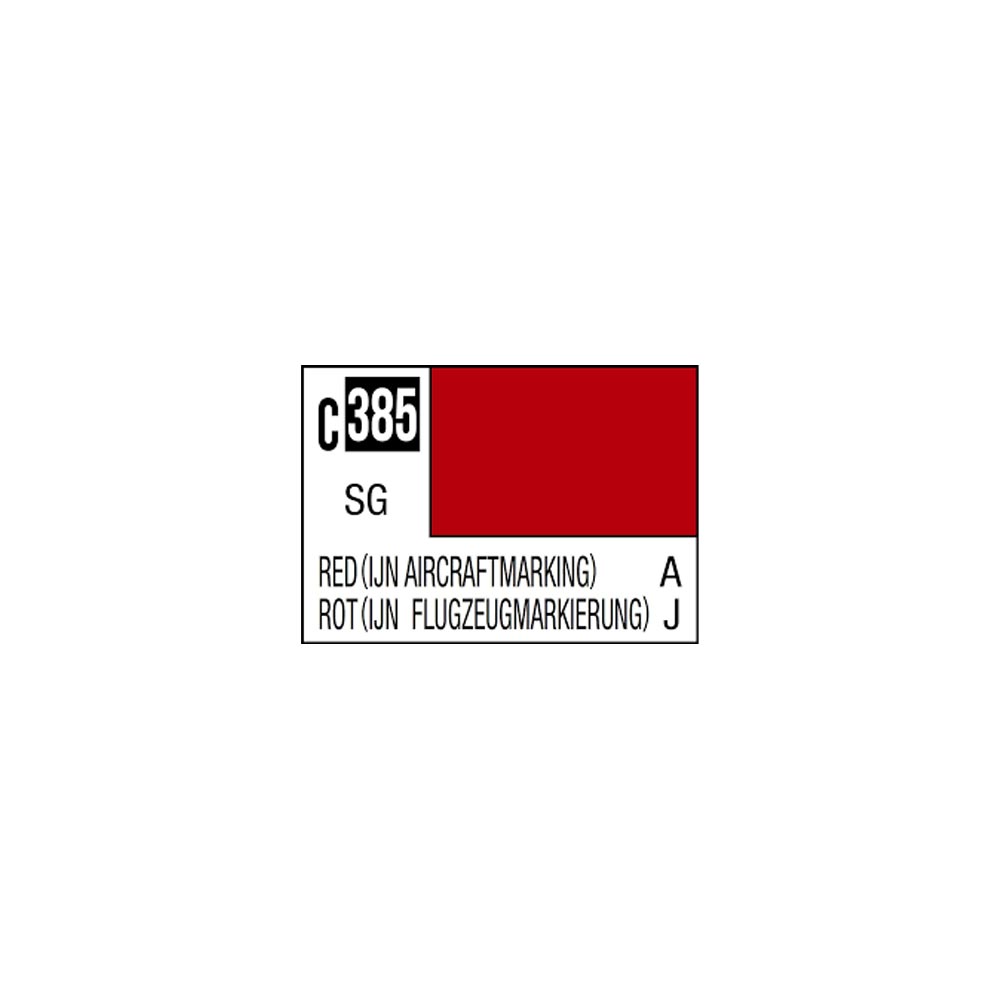 Mr. Hobby Mr. Colour - 385 - Red (IJN Aircraft Marking) 10ml Acrylic Model Paint