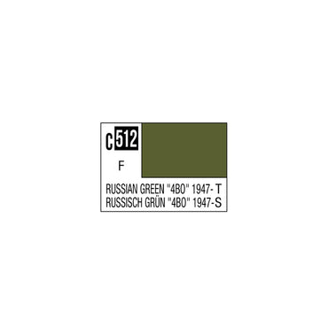 Mr. Hobby Mr. Colour - 512 - Russian Green "4BO" 1947- 10ml Acrylic Model Paint