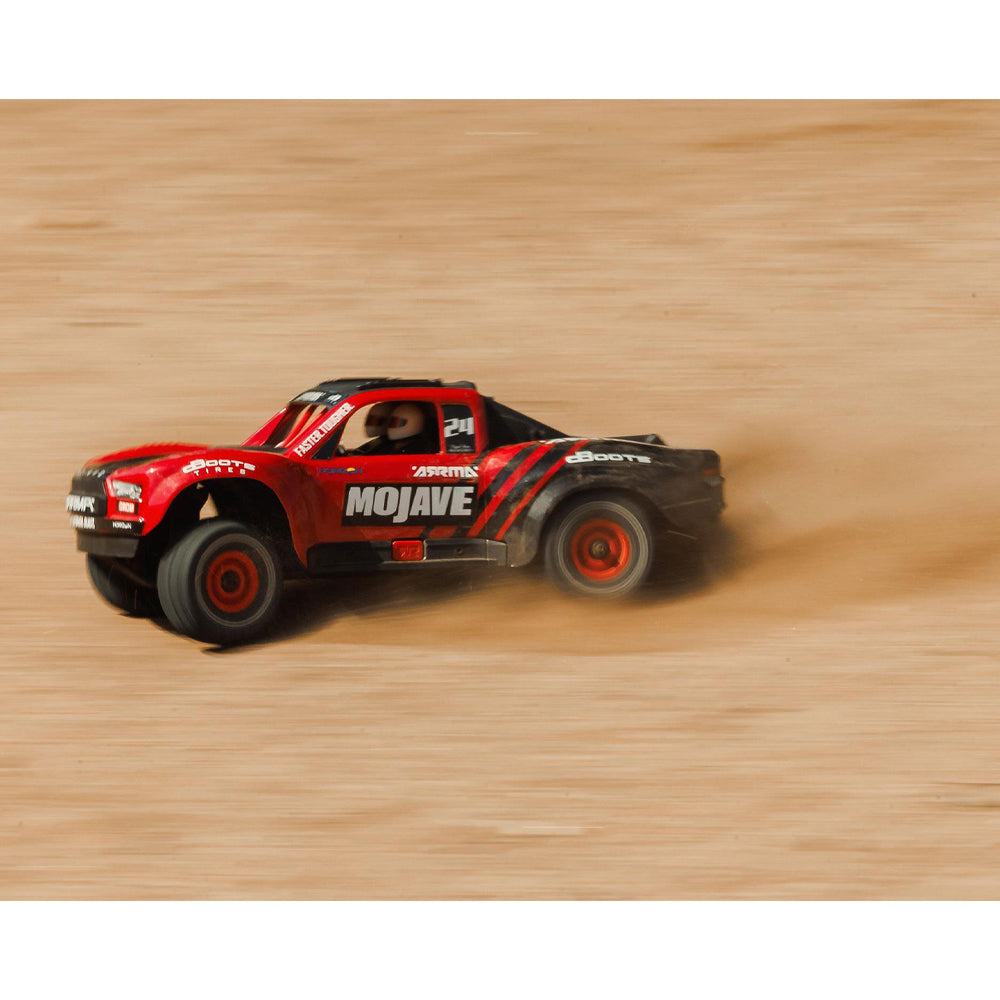 Arrma Mojave GROM MEGA 380 Brushed 4x4 1:18 RTR Desert Truck - Red