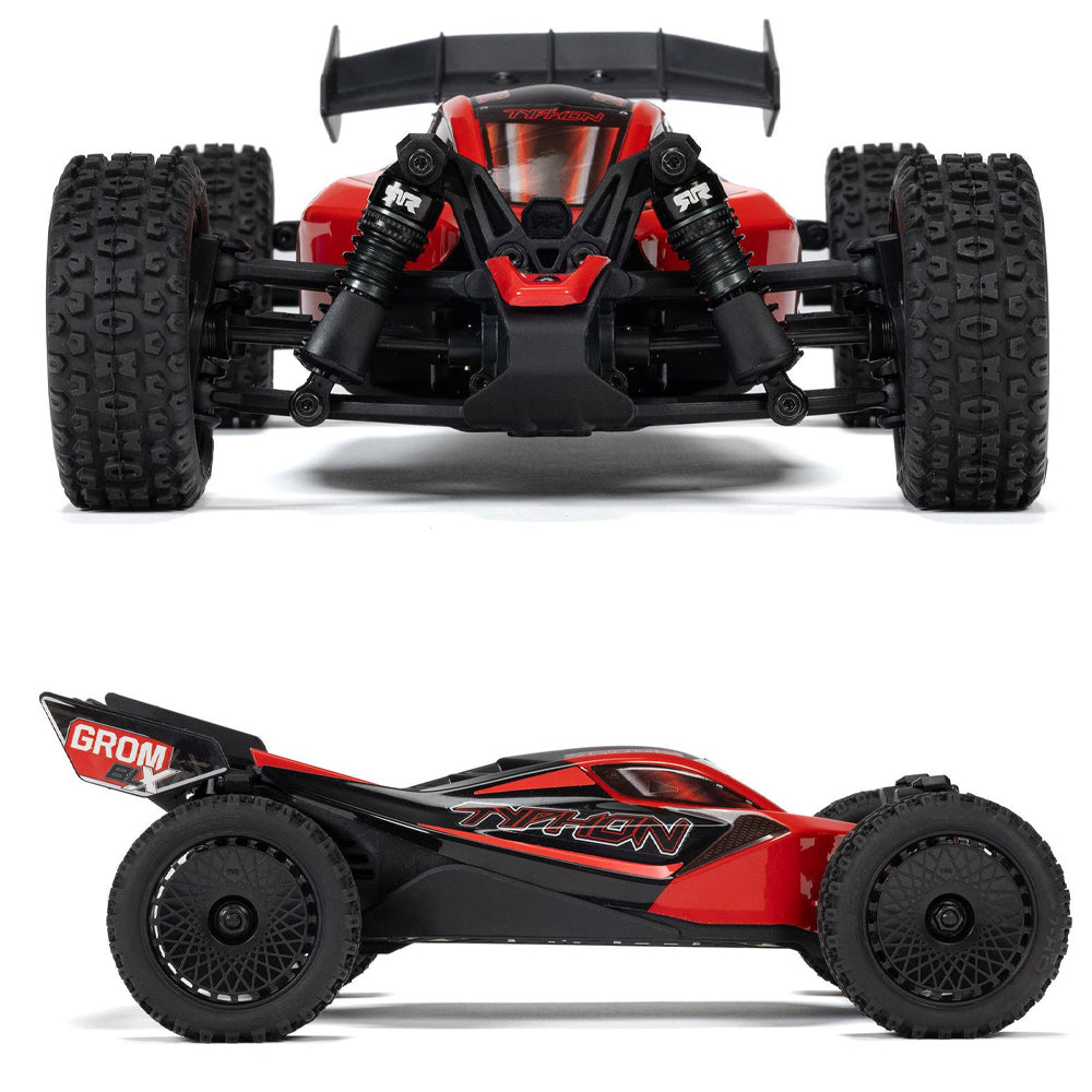 Arrma Typhon GROM 223S BLX 4X4 2S/3S 1:18 RTR Buggy w/Battery & Charger - Red