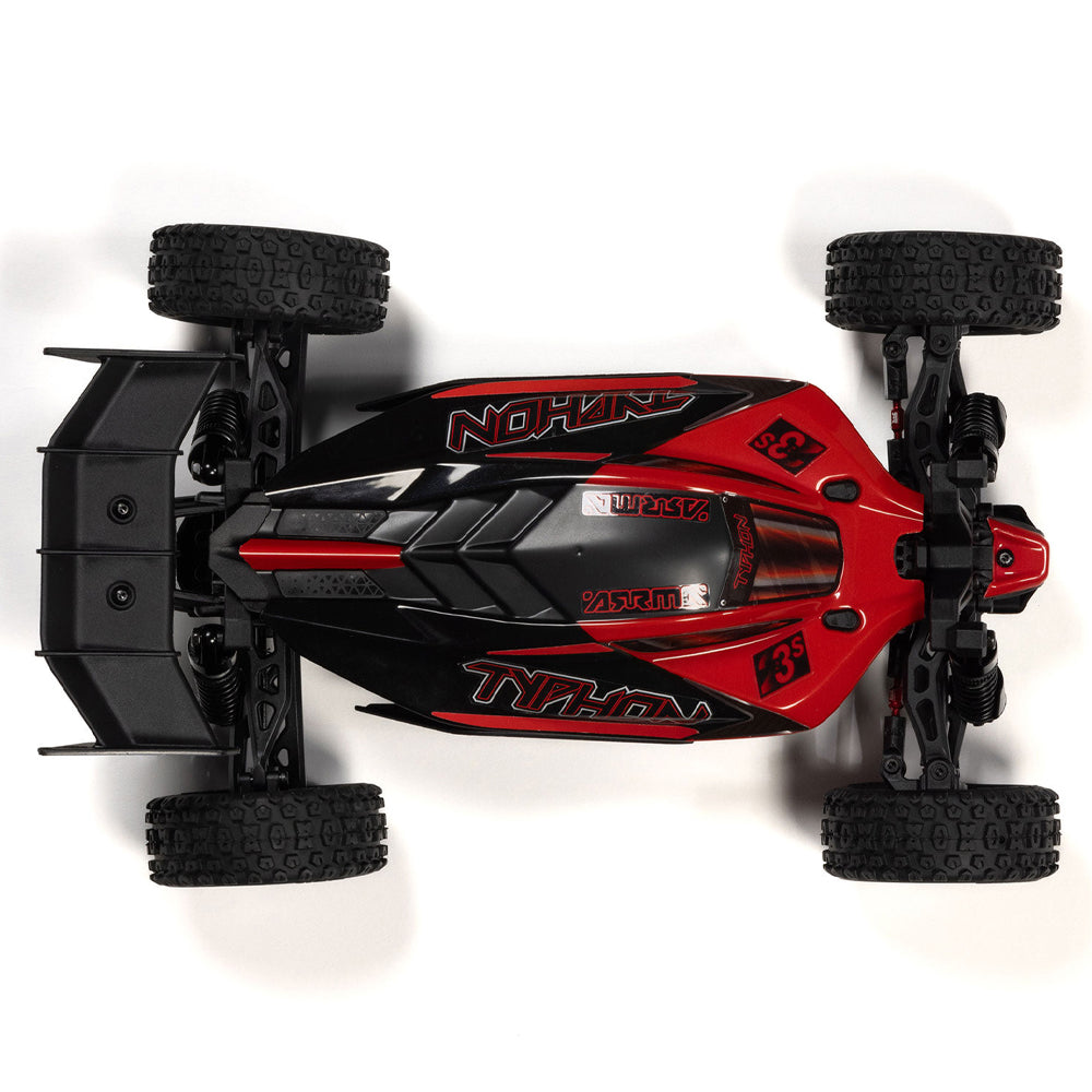 Arrma Typhon GROM 223S BLX 4X4 2S/3S 1:18 RTR Buggy w/Battery & Charger - Red