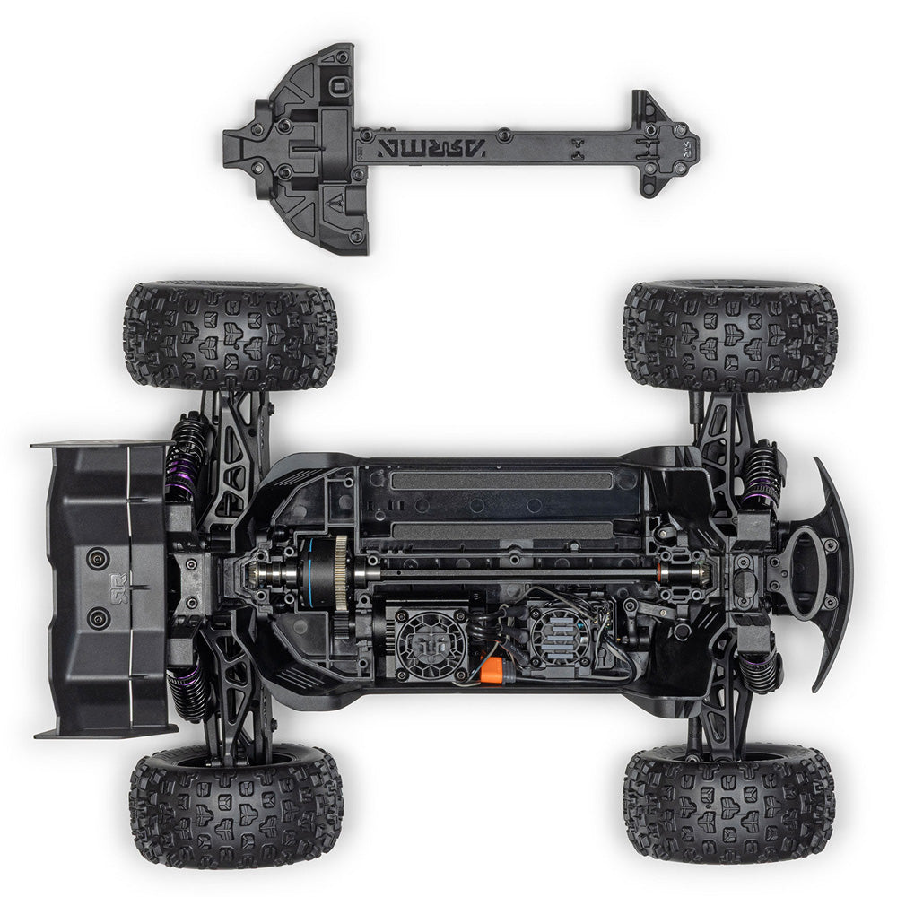 Arrma Mini Kraton 3S DSC 4x4 1:16 RTR RC Truck w/Battery & Charger - Red/Blue