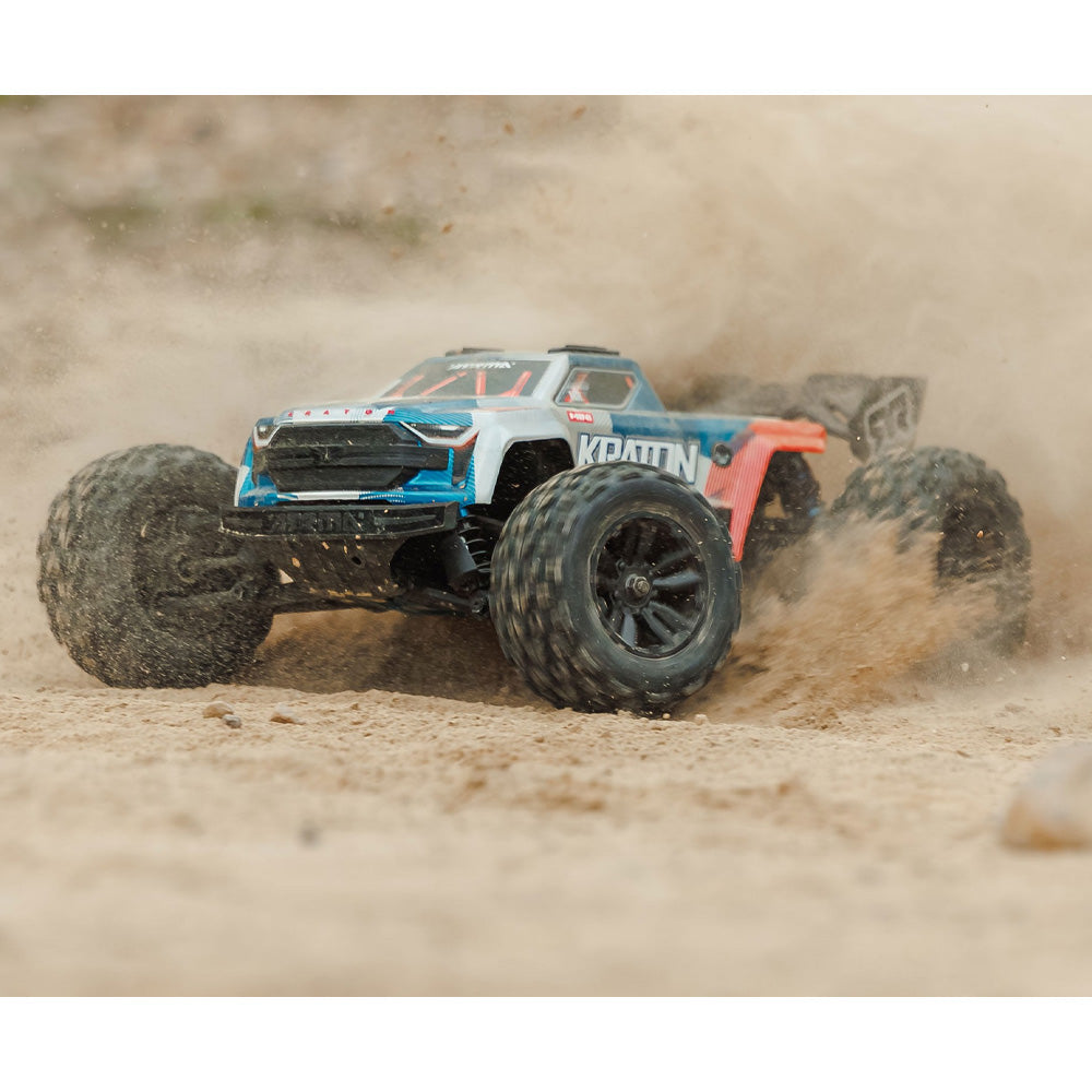 Arrma Mini Kraton 3S DSC 4x4 1:16 RTR RC Truck w/Battery & Charger - Red/Blue