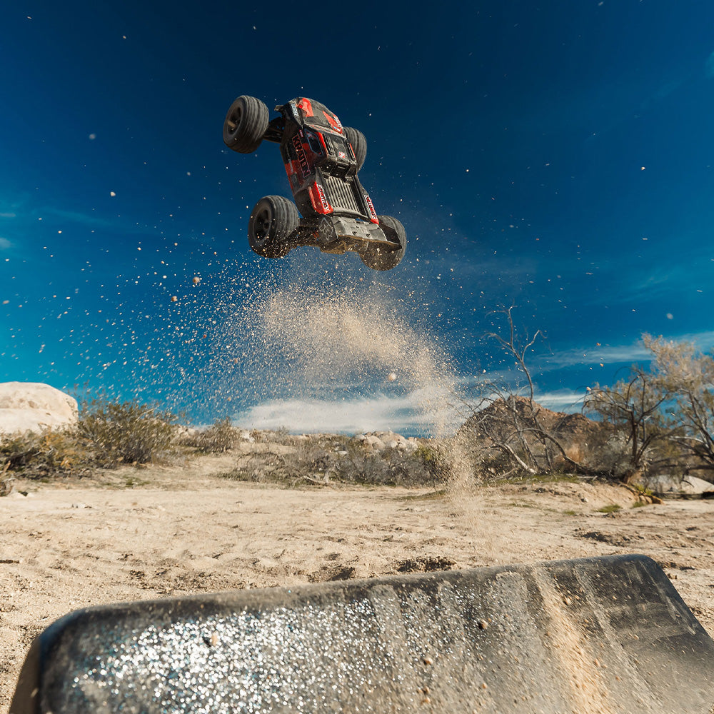 Arrma Mini Kraton 3S DSC 4x4 1:16 RTR RC Truck - Black/Red