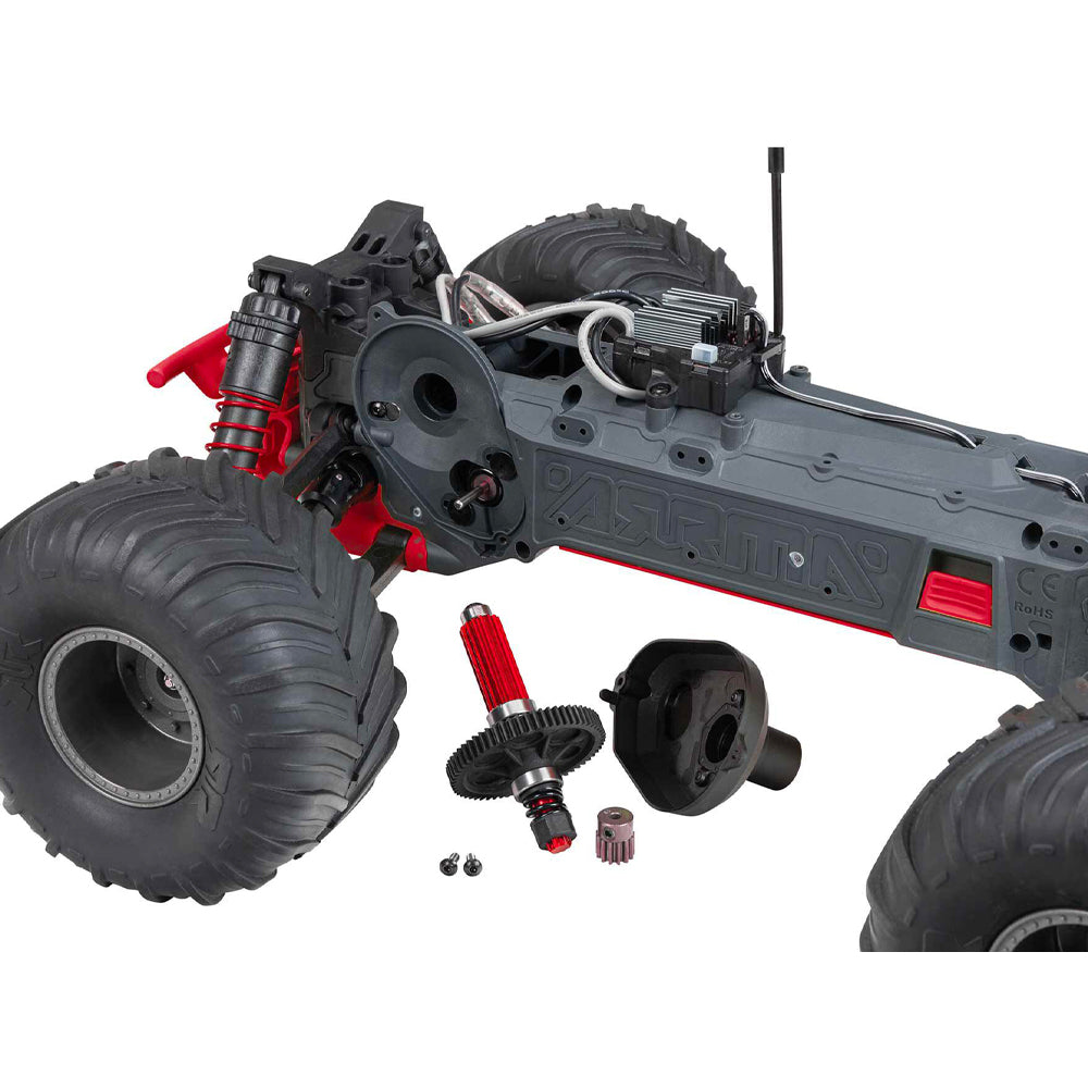 Arrma Gorgon 2WD Monster Truck 1:10 RTR RC Car - Red ARA3230ST2