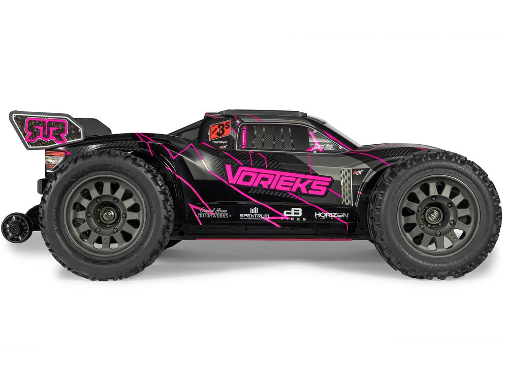 Arrma 1/10 Vorteks 223S DSC Brushless 2WD Stadium Truck RTR - Pink