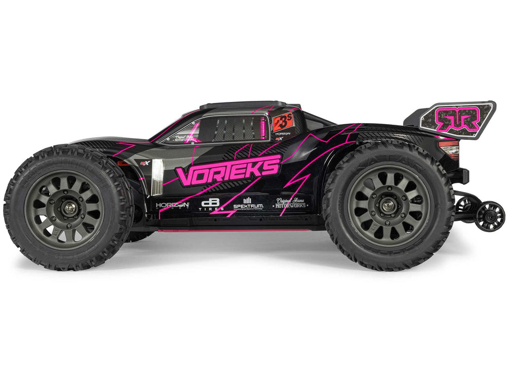 Arrma 1/10 Vorteks 223S DSC Brushless 2WD Stadium Truck RTR - Pink