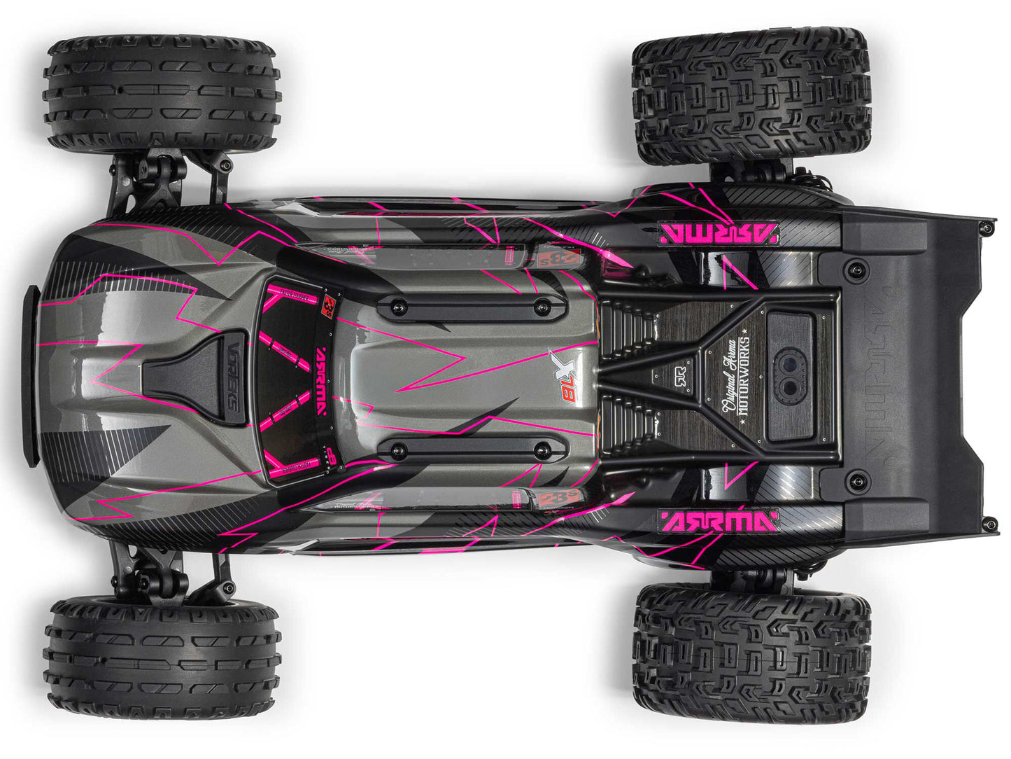 Arrma 1/10 Vorteks 223S DSC Brushless 2WD Stadium Truck RTR - Pink