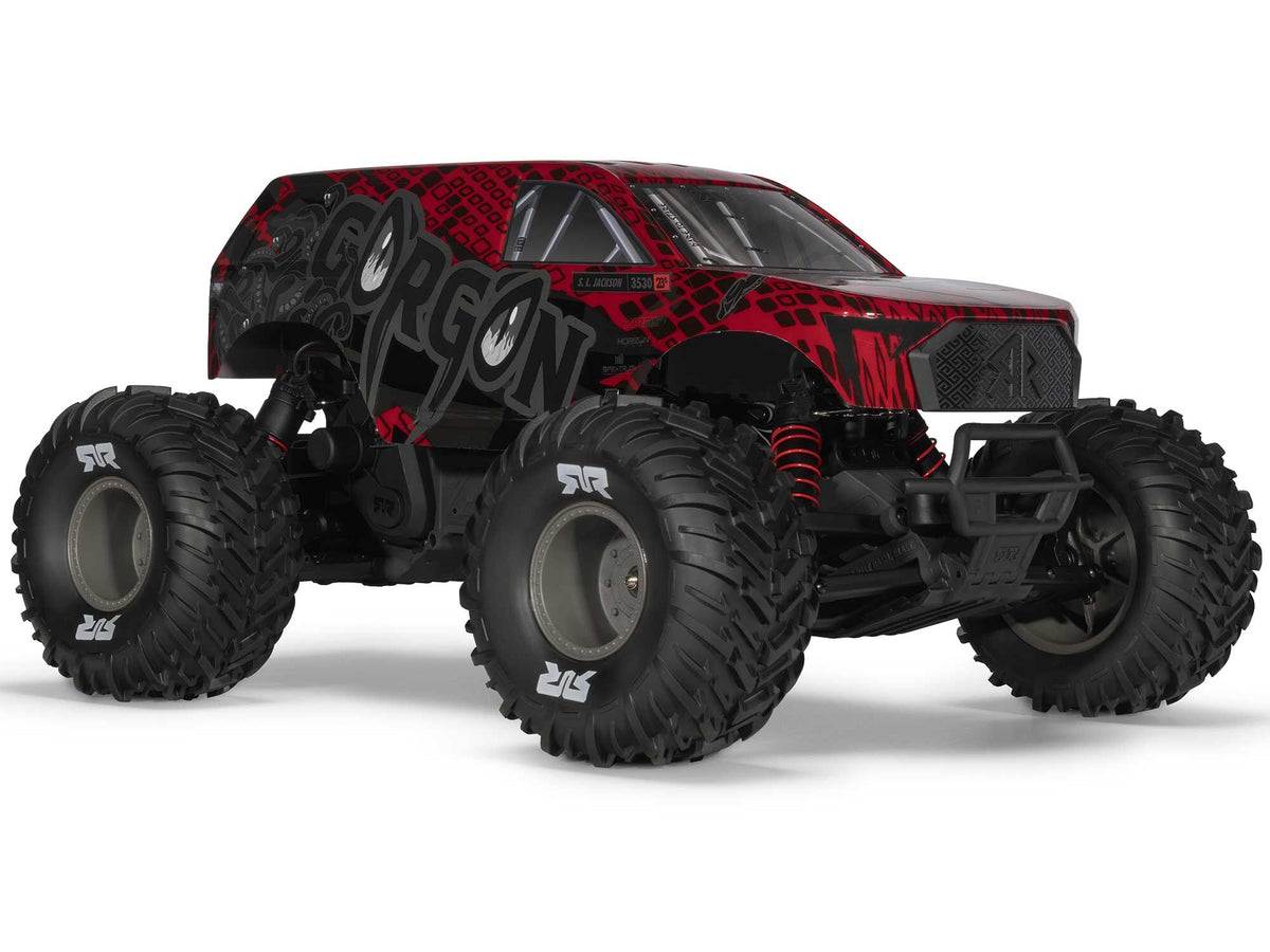 Arrma Gorgon 223S Brushless 2WD Monster Truck RTR - Red/Black 1:10 C-ARA3530T2