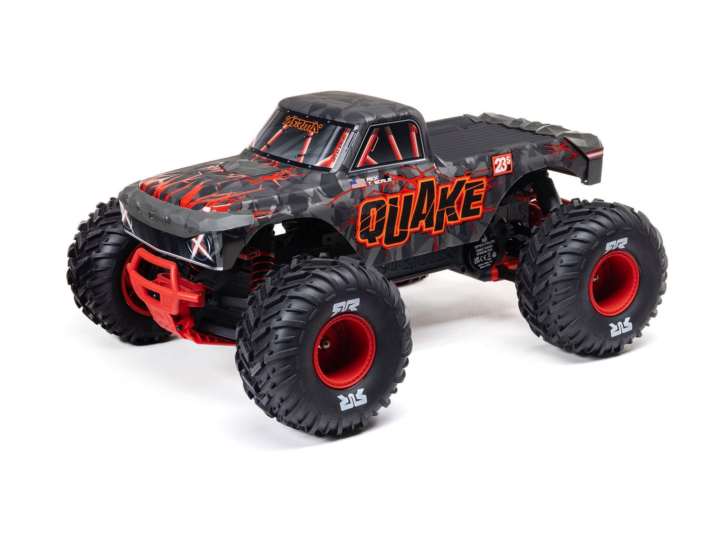 Arrma 1/10 Quake 223S DSC Brushless 2WD Monster Truck RTR - Red