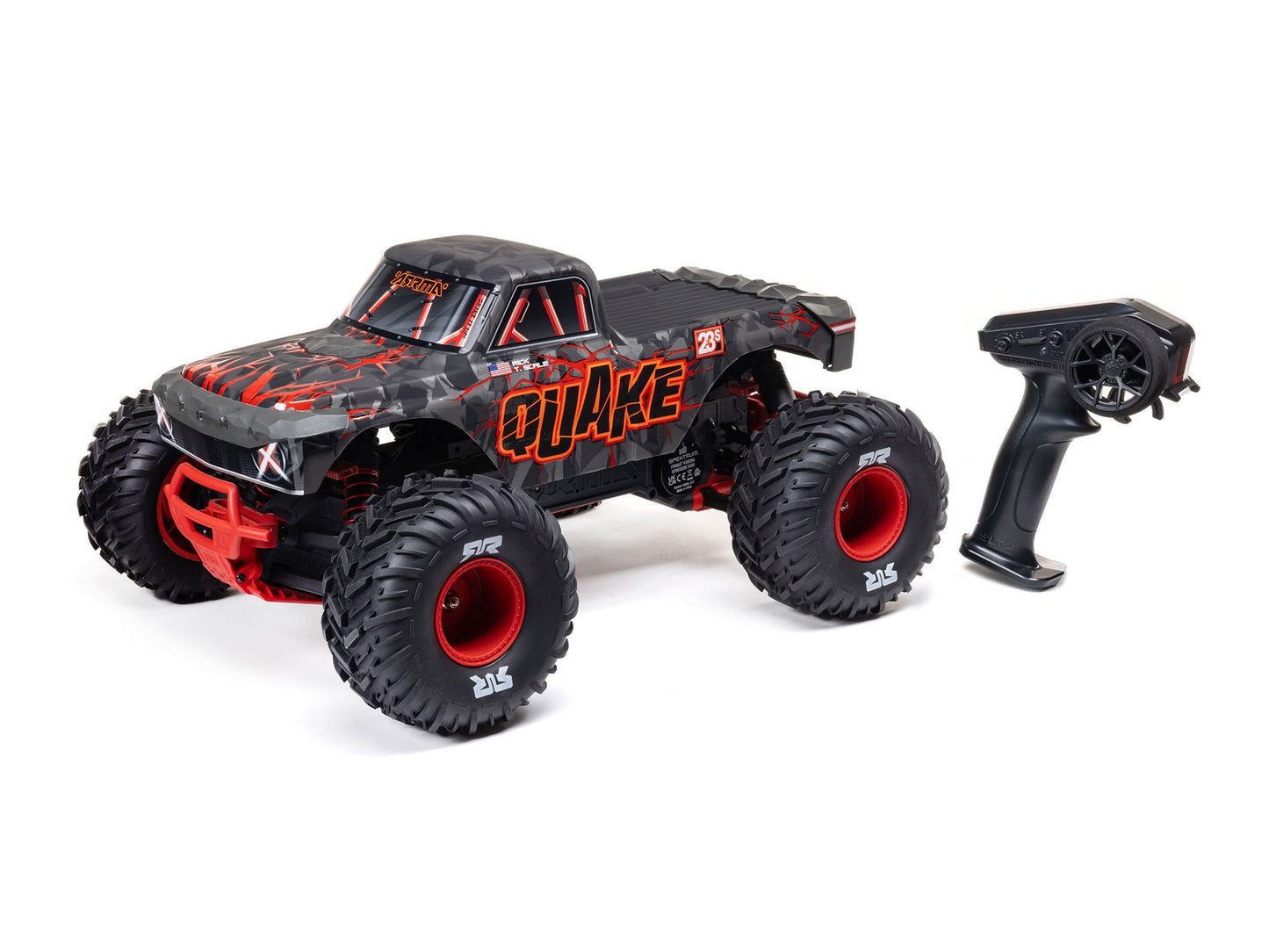 Arrma 1/10 Quake 223S DSC Brushless 2WD Monster Truck RTR - Red