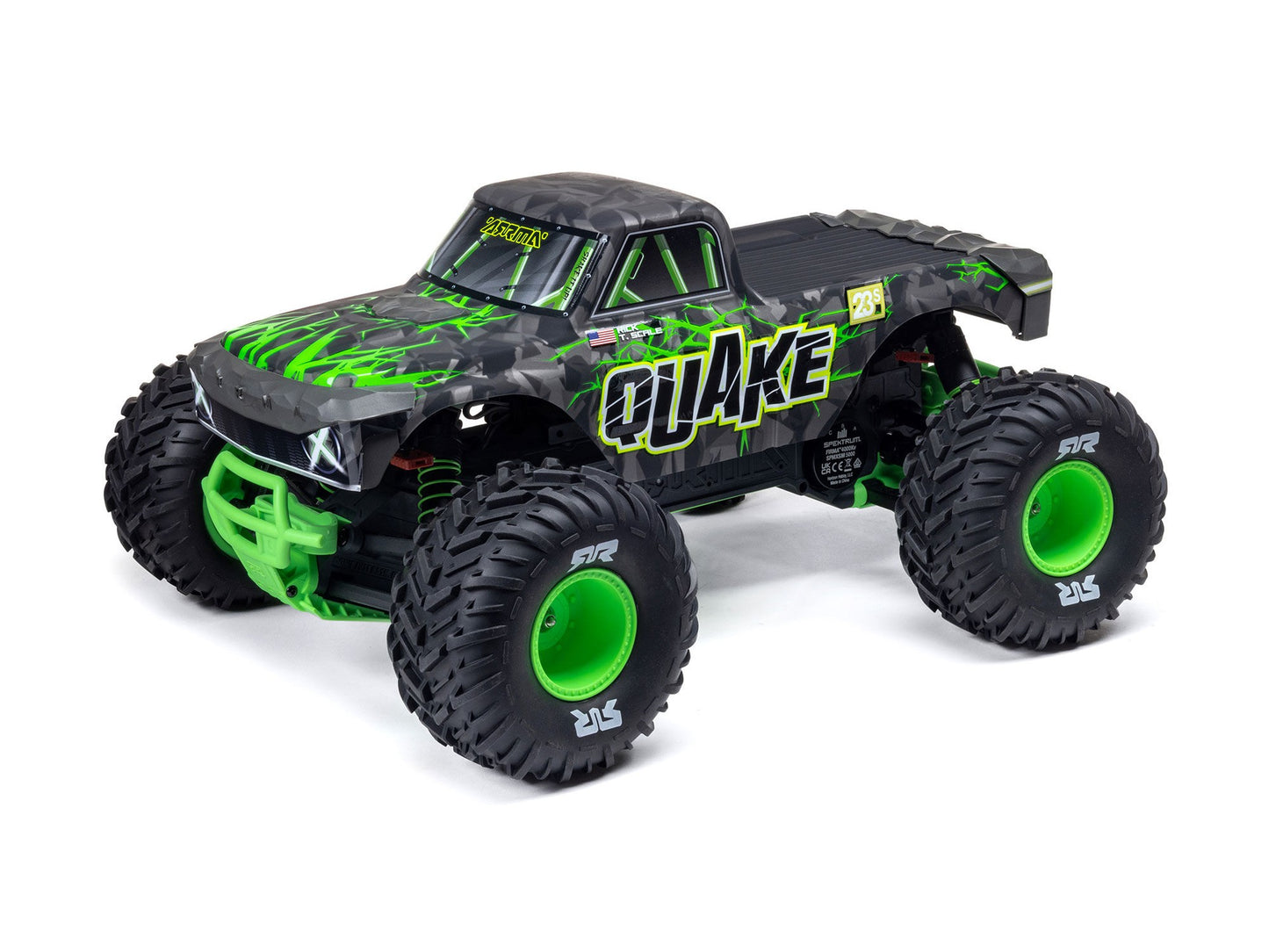 Arrma 1/10 Quake 223S DSC Brushless 2WD Monster Truck RTR - Green