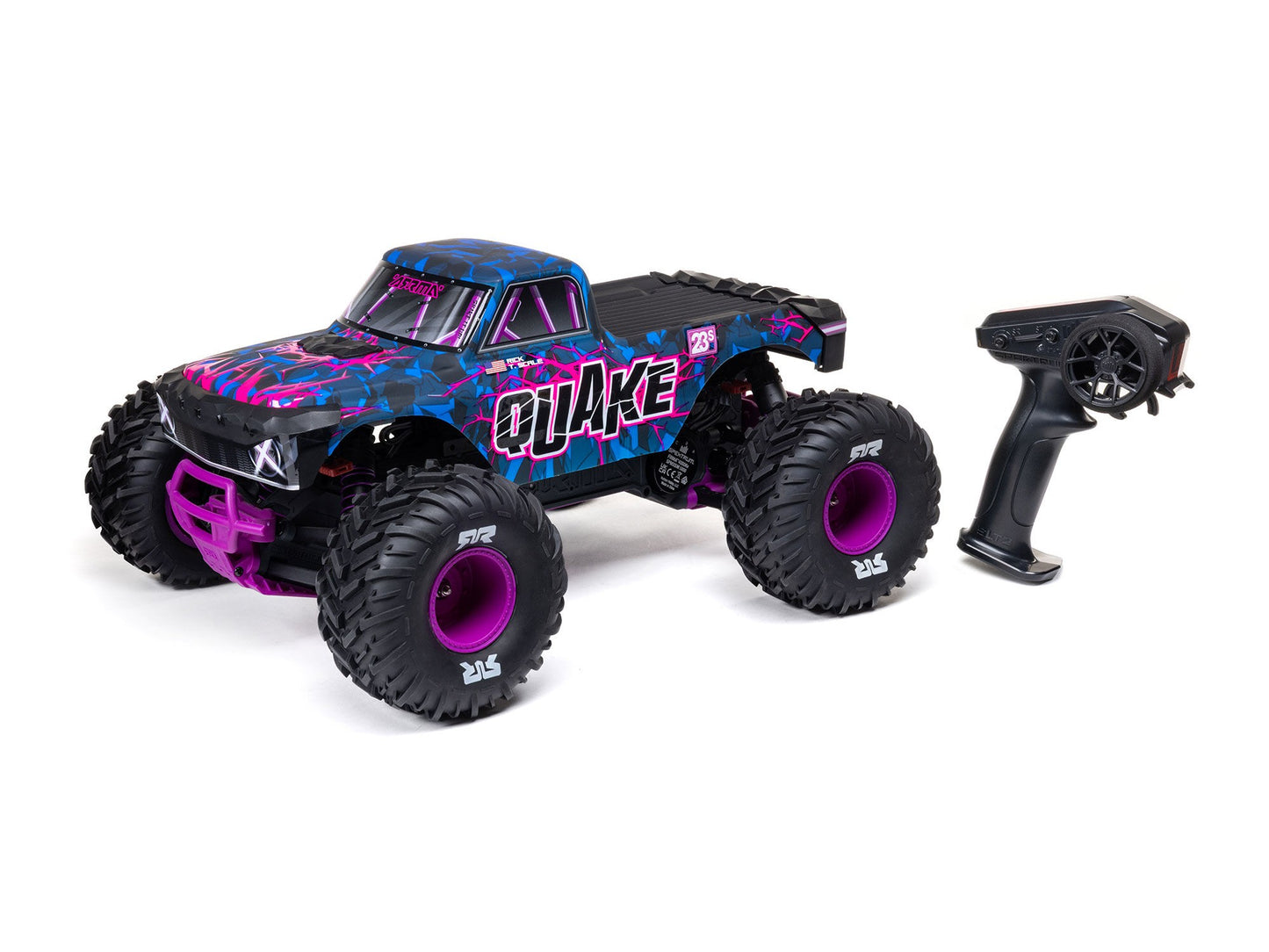 Arrma 1/10 Quake 223S DSC Brushless 2WD Monster Truck RTR - Purple