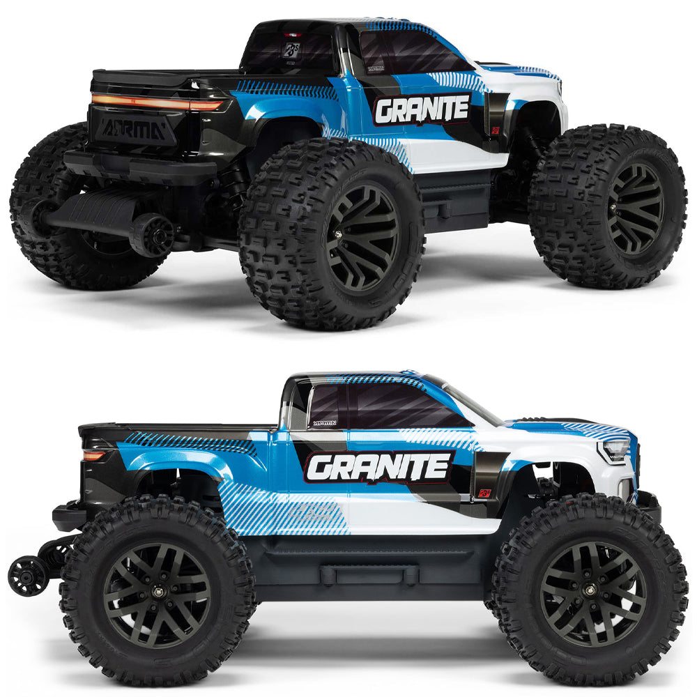 Blue Racing Move Arrma GRANITE 223S DSC 4X4 1:10 RTR Monster Truck - Blue – Jadlam Toys ...