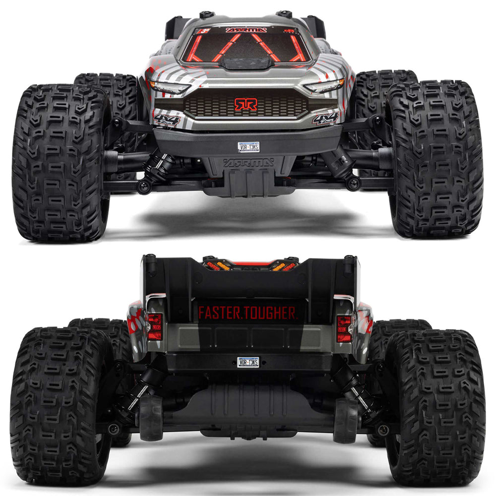 Arrma Vorteks 223S BLX 4X4 w/DSC RTR 1:10 RC Stadium Truck - Red