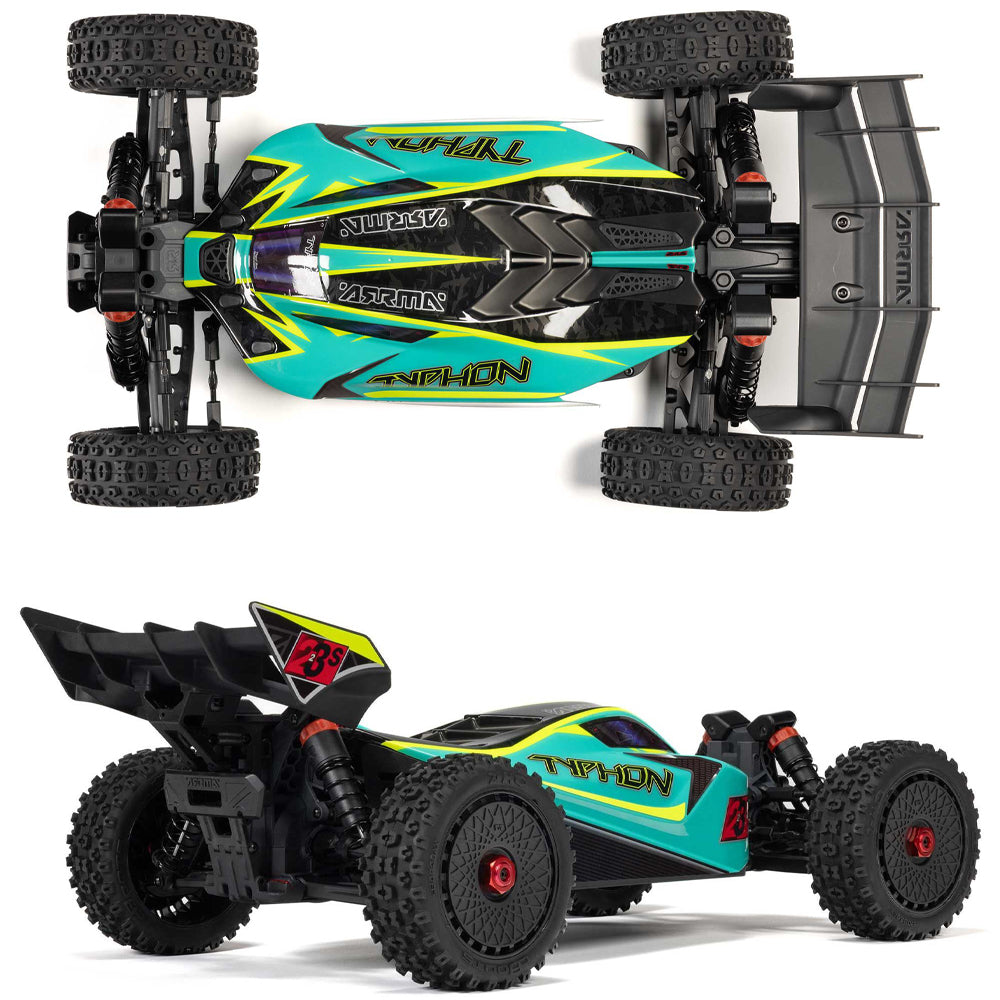 Arrma TYPHON 223S BLX 4X4 Buggy w/DSC 1:10 RTR RC Car - Green
