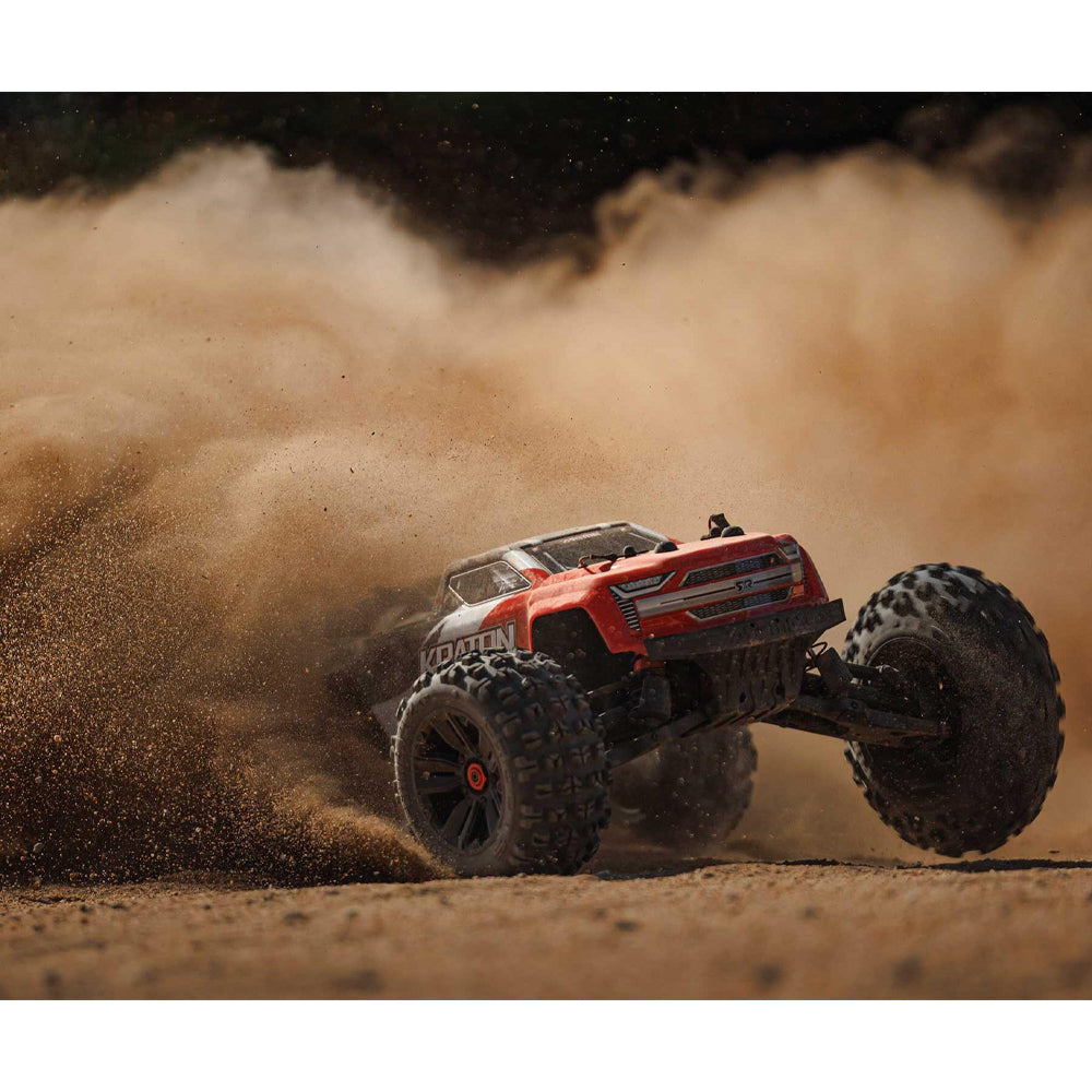 ARRMA Kraton 4S V2 4x4 BLX Center Diff Speed Monster Truck 1:10 RTR RC Car - Red