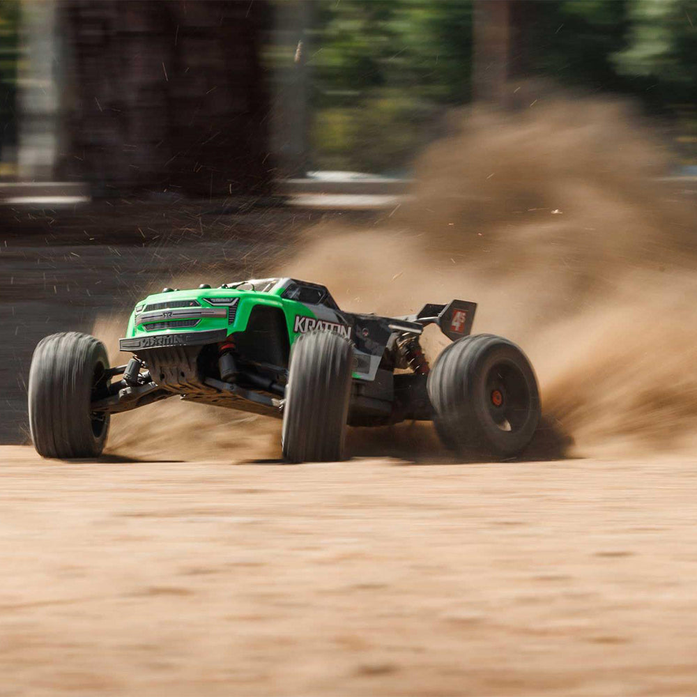 ARRMA Kraton 4S V2 4x4 BLX Center Diff Speed Monster Truck 1:10 RTR RC Car - Green
