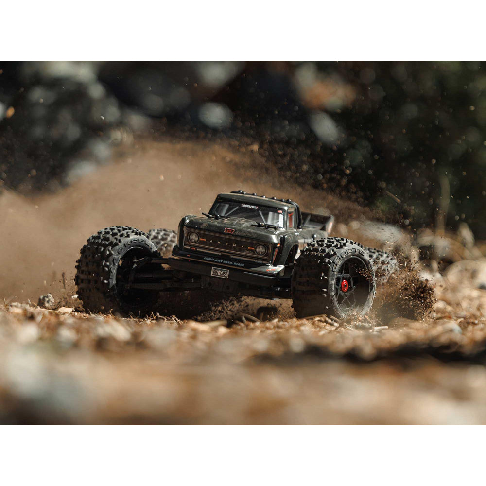 Arrma Outcast 4x4 4S V2 BLX 1:10 RTR RC Monster Stunt Truck - Gunmetal