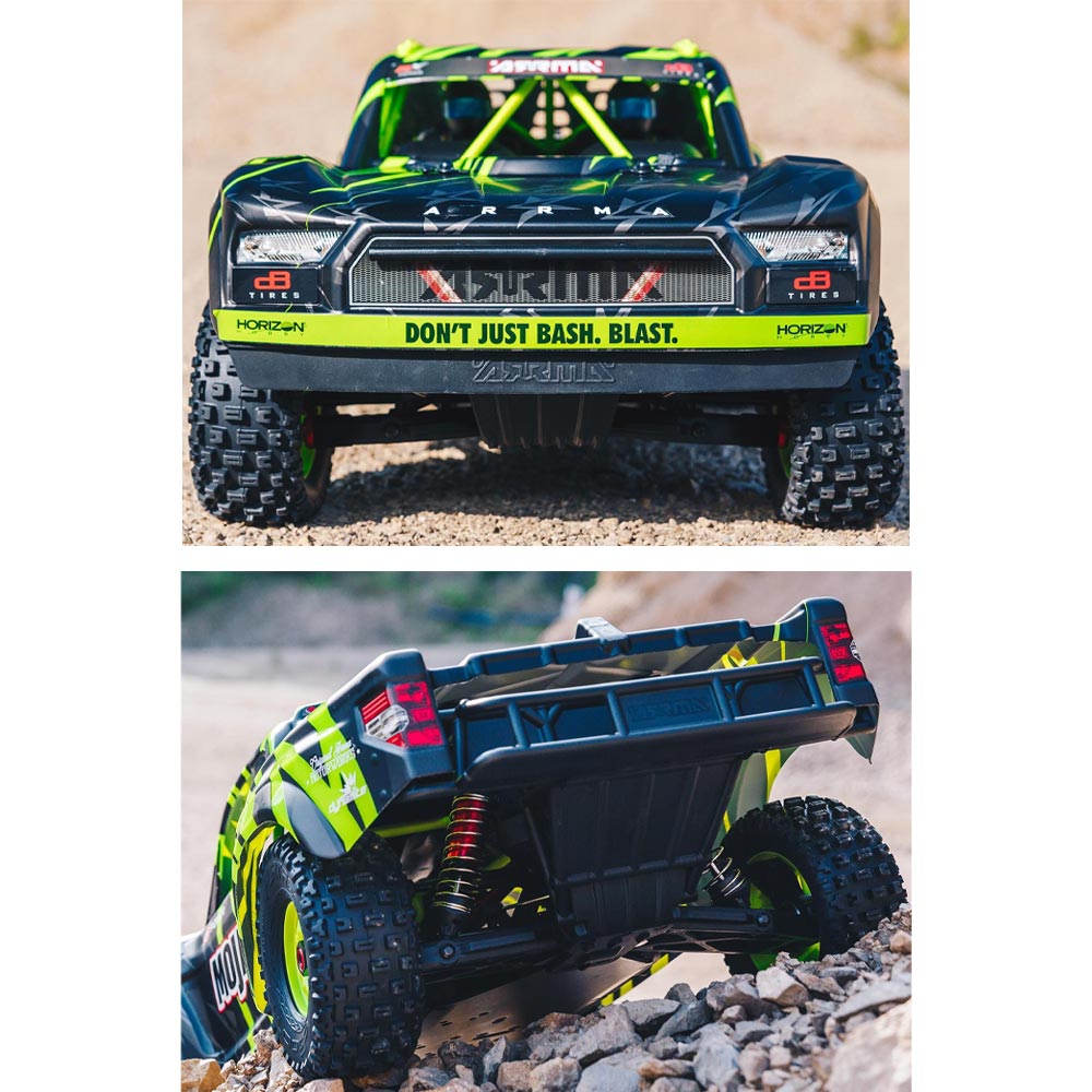 Arrma Mojave 6S BLX 4WD 1:7 Desert Truck RTR RC Car - Black/Green