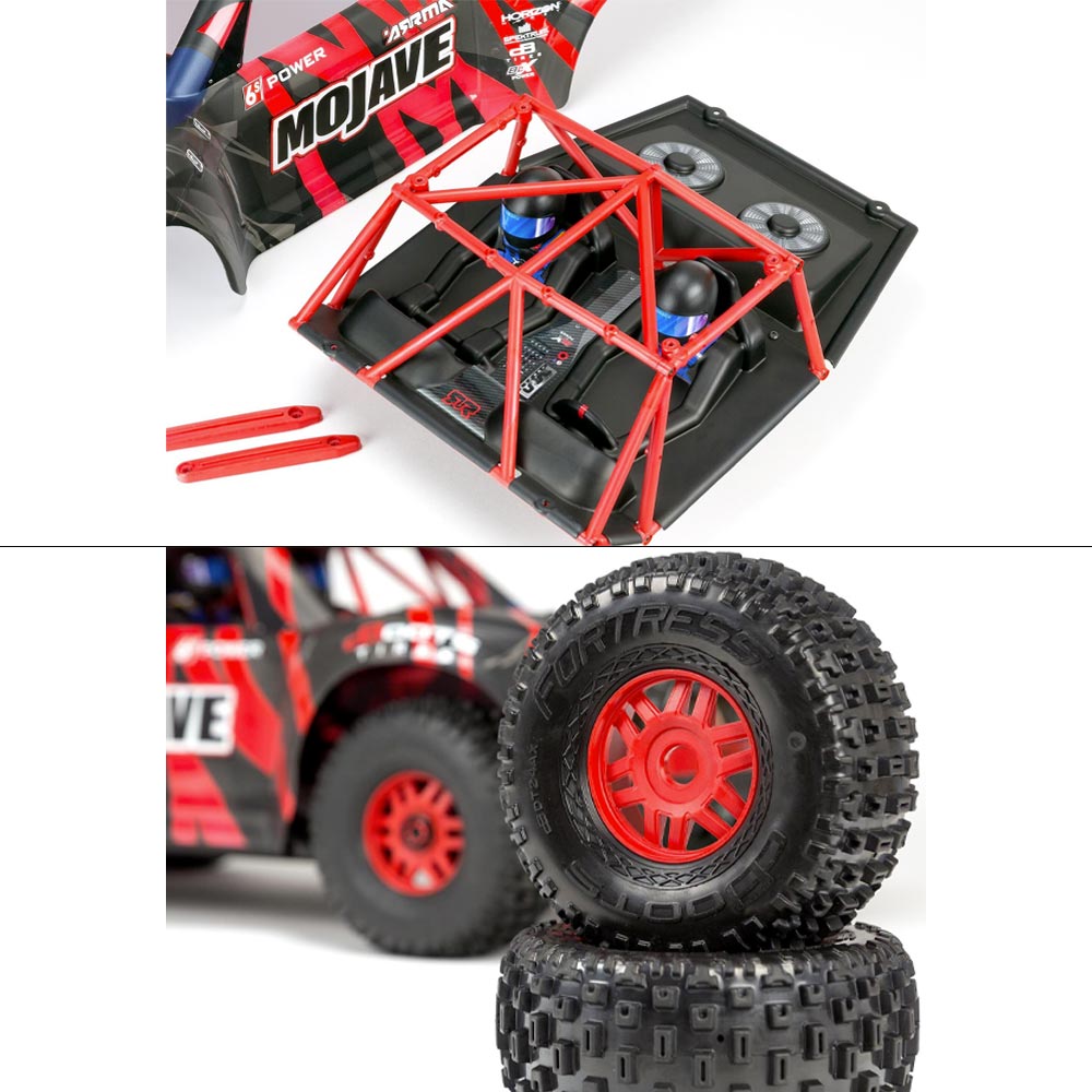 Arrma Mojave 6S BLX 1:7 Desert Truck RTR RC Car - Red ARA7604V2T2