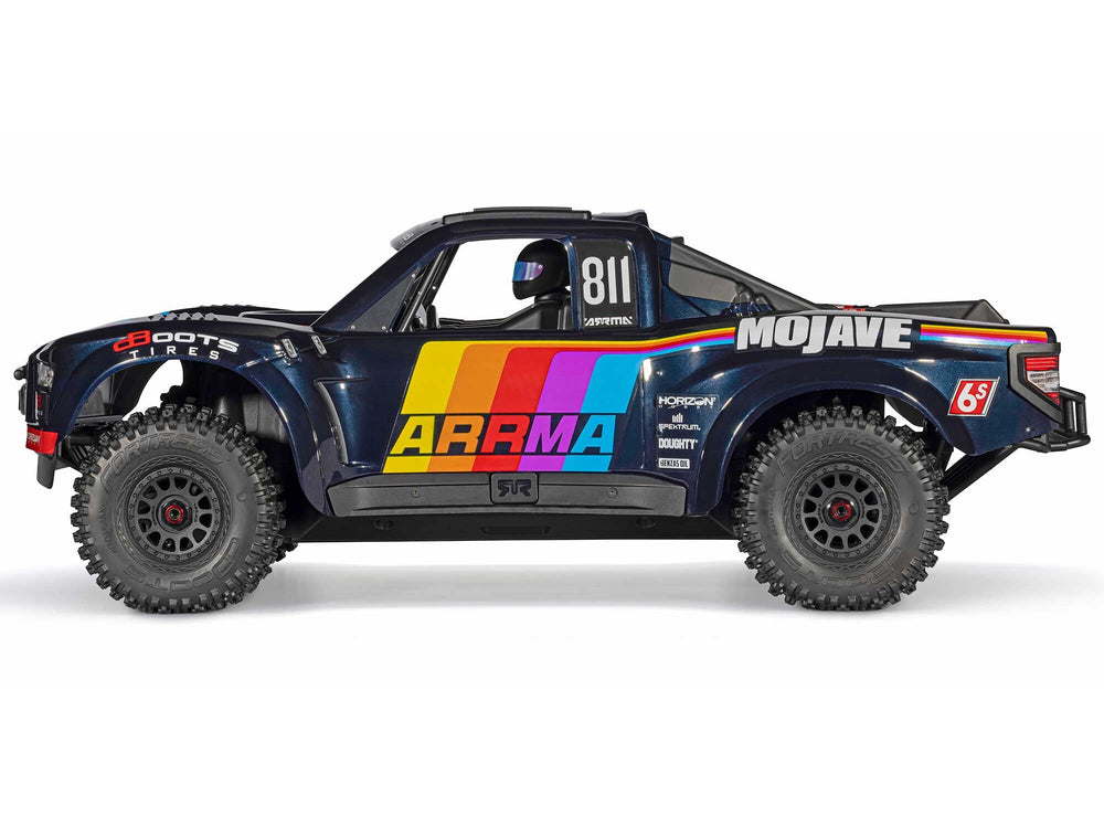Arrma 1:7 MOJAVE 6S 4X4 RTR Brushless Desert Truck, Blue RC Car ARA7604V3T1