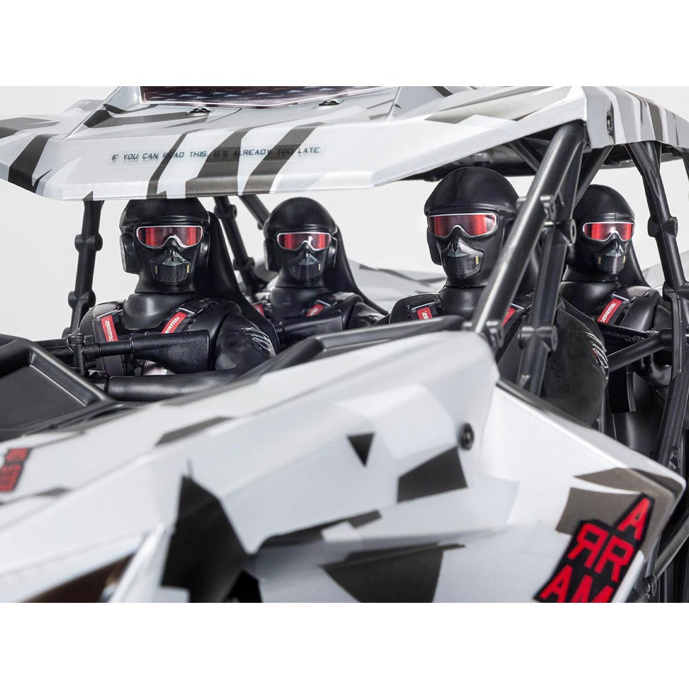 Arrma Fireteam 6S 4WD BLX Speed Assault Vehicle RTR White RC Car
