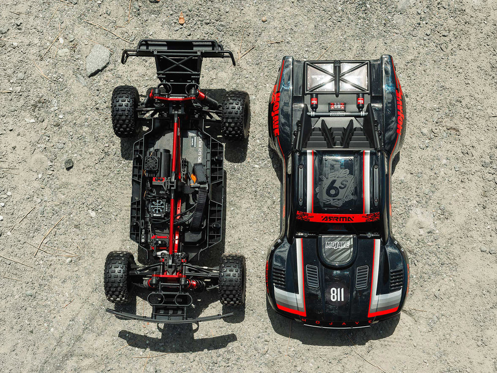 Arrma 1:7 MOJAVE 6S EXB 4X4 RTR Brushless Desert Truck Black RC Car ARA7704V3T1