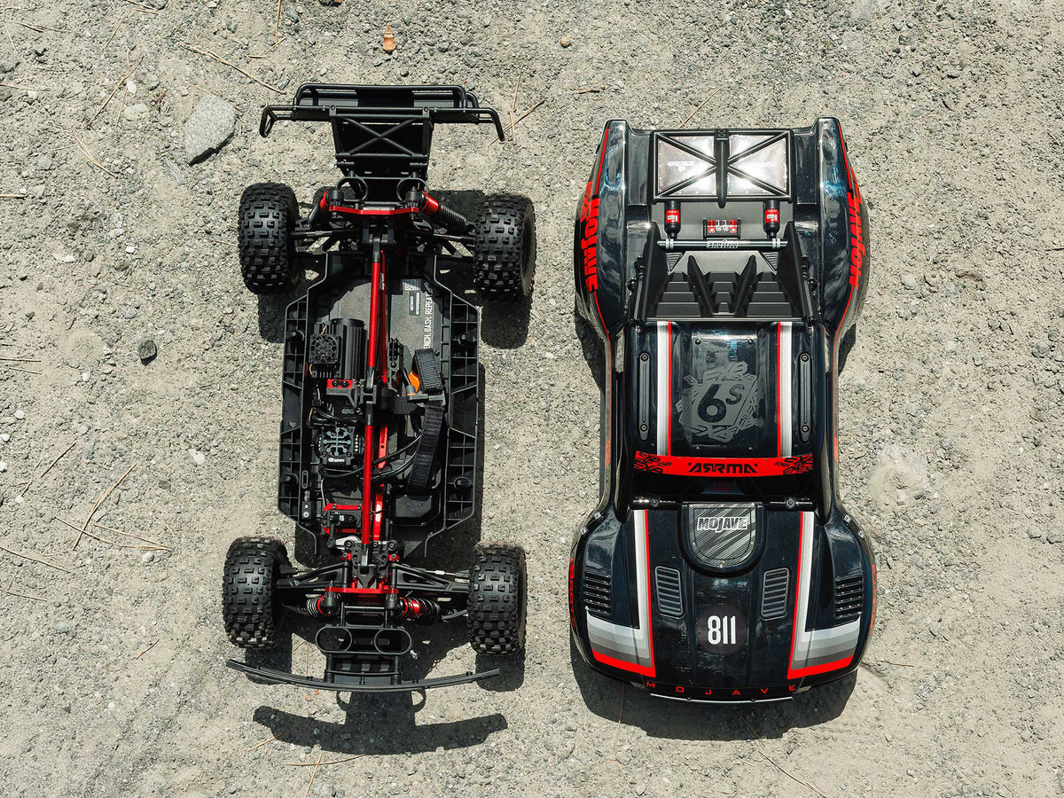 Arrma 1:7 MOJAVE 6S EXB 4X4 RTR Brushless Desert Truck Black RC Car ARA7704V3T1